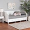 Baxton Studio Lowri Classic and Traditional White Finished Wood Twin Size 3Drawer Daybed 222-12598-ZORO - alternate 1